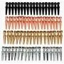 Cribbage Pegs Friends and Family Pack - Premium Metal Cribbage Pegs Set of 72 in Four Colors; 1” Tall; Fit 1/8 Holes, Red Velveteen Pouch, Bundled Items