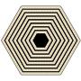 BUZHI 8 Pieces Hexagon Background Cutting Dies Metal Hexagon Die Embossing Stencils for Thanksgiving Christmas Greeting Card Paper DIY Craft Decoration