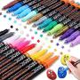 AROIC 24 Pack Acrylic Paint Pens for Rock Painting - Write On Anything! Paint pens for Rock, Wood, Metal, Plastic, Glass, Canvas, Ceramic and More.