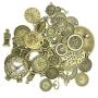 Antiqued Bronze Clock Face Charm Pendant, JIALEEY Wholesale Bulk Lots Mixed Gears Steampunk Charms Pendants DIY for Necklace Bracelet Jewelry Making and Crafting, 100g(38PCS)