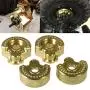 Benedict Harry TRX-4 1:10 x4PCS Heavy Metal Brass Internal Wheel Knuckle Weight Fit for Traxxas TRX-4 (A Style)