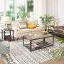 VASAGLE Sofa Table, Coffee, Greige VASAGLE Sofa Table, Coffee, Greige