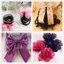 Fityle 10 Pieces Blank Flat Metal Alligator Hair Clips Prong Barrettes for DIY Hair Bows Womens Hair Accessories