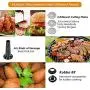 Powerful ALTRA Electric Food Meat Grinder, Heavy Duty Multifunction Meat Mincer Sausage Stuffer with Sausage Tube & Kubbe Maker, 2 Stainless Steel Blades, 3 Sizes Plates, Concealed Storage Box Design