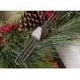 [Front Door WREATH HANGER] - Ivy Design | ADJUSTABLE Hook Length for Tall and Small Doors | PADDING to Prevent Damage like Scratch and Dents | Heavy Duty Cast Iron Metal Hangar - (Brown)