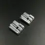 Kalevel 2pcs Piping Foot Sewing Machine Presser Foot Metal Double Welting Piping Presser Foot for All Low Shank Snap-On Singer Brother Babylock Janome Kenmore White Elna Husqvarna and More