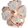 Cell Phone Ring Holder, Diamond Cell Phone Finger Ring Grip for Girls Women,fit All Phone (Rosegold)