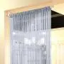 Eyotool 1x2 M Door String Curtain Rare Flat Silver Ribbon Thread Fringe Window Panel Room Divider Cute Strip Tassel for Wedding Coffee House Restaurant Parts, Grey Eyotool 1x2 M Door String Curtain Rare Flat Silver Ribbon Thread Fringe Window Panel Room Divider Cute Strip Tassel for Wedding Coffee House Restaurant Parts, Grey