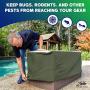 YardStash Heavy Duty Waterproof Deck Box Cover Protects from Outdoor Rain Wind and Snow. Extends Lifetime of Storage Box with UV Protected Rip-Stop 210D Heat Shield 600D Polyester