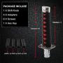 RYANSTAR Katana Shift Knob Samurai Sword Gear Shifter with 4 Adapters Universal Fit Compatible with Manual Cars Most Automatic Cars with 4 Adapters Black+Red