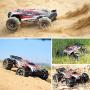 Hosim 2845 Brushless RC Car 1:16 Scale Remote Control RC Monster Truck , All Terrain 4WD High Speed 52KM/h Off-Road Waterproof/Shockproof/Anti-Skid 2.4G Radio Controlled RTR Hobby Car(Red)