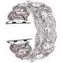 VIQIV Bling Bands for Compatible with Apple Watch 40mm 44mm Iwatch Series 6 5 4, Diamond Rhinestone Stainless Steel Metal Bracelet Wristband Strap for Women VIQIV Bling Bands for Compatible with Apple Watch 40mm 44mm Iwatch Series 6 5 4, Diamond Rhinestone Stainless Steel Metal Bracelet Wristband Strap for Women