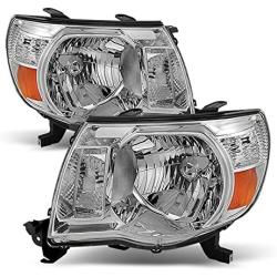 For Toyota Tacoma OE Replacement Black Headlights Driver/Passenger Head Lamps