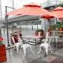 Furmax Metal Chairs Indoor/Outdoor Use Stackable Chic Dining Bistro Cafe Side Chairs Set of 4 (Distressed White) Furmax Metal Chairs Indoor/Outdoor Use Stackable Chic Dining Bistro Cafe Side Chairs Set of 4 (Distressed White)