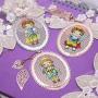 5 Pieces of DIY Bookmarker Metal aida Cross Stitch Kits, Counted Cross Stitch kit Embroidery Bookmarker,DIY Special Bookmark Set of 5