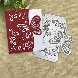 Metal Die Cuts Butterfly Greeting Card,Cutting Dies for Card Making,Embossing Dies for Scrapbooking DIY Album Paper Cards Art Craft Decoration for Mothers Day Valentines Day,5.16x4.18 inch