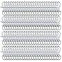 Livder 200 Pieces Metal Swivel Lanyard Snap Clasps and Split Key Rings Keychain for Jewelry Making