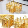 Piececool 3D Metal Model Kits-White House, DIY 3D Metal Puzzle for Adults- US Famous Architecture Model Kits,Great Gift Idea