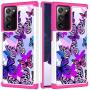 Yerebel Galaxy Note 20 Ultra Case 6.9 Inch/Galaxy Note 20 Ultra 5G Cute Case for Girls, Shockproof Defender Heavy Duty Phone Cover Cases for Samsung Galaxy Note 20 Ultra (Butterfly)