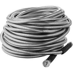 Bionic Steel 100 Foot Garden Hose 30.4 Stainless Steel Metal Water Hose – Super Tough & Flexible, Lightweight, Crush Resistant Aluminum Fittings, Kink & Tangle Free, Rust Proof, Easy to Use & Store