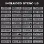 Sandwich Board Sidewalk Chalkboard Sign: Reinforced, Heavy-Duty / 10 Chalk Markers / 40 PC. Stencil Set/Chalk/Eraser/Double Sided/Large 40x23 Chalk Board Standing Sign A-Frame (Whitewash Grey) Sandwich Board Sidewalk Chalkboard Sign: Reinforced, Heavy-Duty / 10 Chalk Markers / 40 PC. Stencil Set/Chalk/Eraser/Double Sided/Large 40x23 Chalk Board Standing Sign A-Frame (Whitewash Grey)