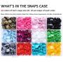 KAM Snaps Starter Fasteners Kit -360pcs Snap Size 20 + Pliers for Crafts Clothing