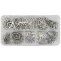LolliBeads (TM) Antiqued Tibetan Silver Earring Chandelier Earring Jewelry Making Kit for Earring Drop and Charm Pendant Assorted Pack (60 Pcs)