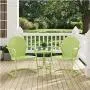 Crosley Furniture KO10004KL Griffith 3-Piece Retro Metal Outdoor Seating Set with 2 Chairs and Side Table, Key Lime Crosley Furniture KO10004KL Griffith 3-Piece Retro Metal Outdoor Seating Set with 2 Chairs and Side Table, Key Lime