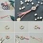PandaHall Elite 6 Pcs Alloy Lobster Claw Clasps Cord End with Rhinestone 31x22x7mm for Jewelry Making 3 Colors