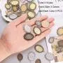 PH PandaHall 2 Sizes 3 Color Flat Oval Trays (45 Pcs) with Glass Cabochon Dome Tiles Clear Cameo (45 Pcs), Total 90 Pieces (45 Sets) for Crafting DIY Jewelry Making