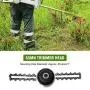 WICHEMI 65Mn Trimmer Head Coil Garden Lawn Mower Chain Brush Cutter Accessory Mower Grass Head Replacement Part Outdoor Tools Universal (Black) WICHEMI 65Mn Trimmer Head Coil Garden Lawn Mower Chain Brush Cutter Accessory Mower Grass Head Replacement Part Outdoor Tools Universal (Black)