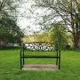 VINGLI 50'' Patio Park Garden Bench Outdoor Metal Benches,Cast Iron Steel Frame Chair Front Porch Path Yard Lawn Decor Deck Furniture for 2-3 Person Seat VINGLI 50'' Patio Park Garden Bench Outdoor Metal Benches,Cast Iron Steel Frame Chair Front Porch Path Yard Lawn Decor Deck Furniture for 2-3 Person Seat