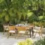 Christopher Knight Home Desoto Acacia Wood Patio Dining Set, 7-Pcs Set, Teak Finish With Rustic Metal Christopher Knight Home Desoto Acacia Wood Patio Dining Set, 7-Pcs Set, Teak Finish With Rustic Metal