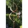 Stanwood Wind Sculpture Kinetic Copper Dual Helix Spinner Stanwood Wind Sculpture Kinetic Copper Dual Helix Spinner