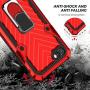 Military Grade for iPhone 8 Case iPhone 7 Case iPhone SE 2020 Metal Rotating Ring with Kickstand Holder Armor Heavy Duty Shockproof Drop Protective Cover for iPhone 8/7/SE 2020 Phone Case (Red)