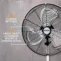 Hurricane HGC736472 Pedestal Fan-20 Inch, Pro Series, High Velocity, Heavy Duty Metal For Industrial, Commercial, Residential, Greenhouse Use-ETL Listed, 20'', Black