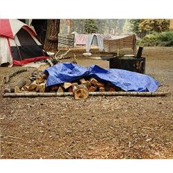 B-Air Grizzly Tarps - Large Multi-Purpose, Waterproof, Heavy Duty Tarp Poly Cover - 5 Mil Thick (Blue - 8 x 10 Feet)