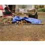 B-Air Grizzly Tarps - Large Multi-Purpose, Waterproof, Heavy Duty Tarp Poly Cover - 5 Mil Thick (Blue - 8 x 10 Feet)