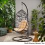 Christopher Knight Home CKH Wicker Tear Drop Hanging Chair, Brown