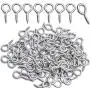 BronaGrand Small Eye Hooks,100pcs 13x7mm Mini Eye Pins Eye Screw Hooks Metal Eyelets Screw Eye Lags for Resin Jewelry Bead Plastic Wood BronaGrand Small Eye Hooks,100pcs 13x7mm Mini Eye Pins Eye Screw Hooks Metal Eyelets Screw Eye Lags for Resin Jewelry Bead Plastic Wood