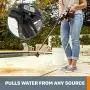 WORX WG644 40V Power Share Hydroshot Portable Power Cleaner (2x20V Batteries), Black and Orange