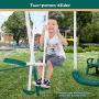 MaxKare Metal Swing Set for Backyard with Slides Baby Medium and Large Playground Swing Set Suitable for Kids Toddlers Porch Backyard 2 in 1 Game Set Outdoor and Indoor