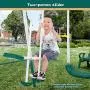 MaxKare Metal Swing Set for Backyard with Slides Baby Medium and Large Playground Swing Set Suitable for Kids Toddlers Porch Backyard 2 in 1 Game Set Outdoor and Indoor MaxKare Metal Swing Set for Backyard with Slides Baby Medium and Large Playground Swing Set Suitable for Kids Toddlers Porch Backyard 2 in 1 Game Set Outdoor and Indoor