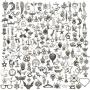iloveDIYbeads 200 pcs Wholesale Bulk Lots Jewelry Making Charms Mixed Smooth Tibetan Silver Metal Charms Pendants DIY for Jewelry Making Necklace Bracelet and Crafting (M332)