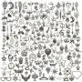 iloveDIYbeads 200 pcs Wholesale Bulk Lots Jewelry Making Charms Mixed Smooth Tibetan Silver Metal Charms Pendants DIY for Jewelry Making Necklace Bracelet and Crafting (M332)