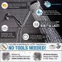 All Metal Hand Held Shower Head with Hose and Holder, Brushed Nickel | 2.5 GPM Rainfall Flow with Removable Restrictor | 4'' Handheld Showerhead, 72 Inch Long Flexible Hose, Adjustable Bracket