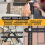 AngleBuddy Metal Template Tool w/Angle Measurement Goniometer | Includes 6-in-1 Multi Tool Pen, Bubble Level, and Carrying Case