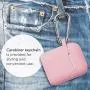 AirPods Case, GMYLE Silicone Protective Shockproof Wireless Charging Airpods Earbuds Case Cover Skin with Keychain Set Compatible for Apple AirPods 2 & 1 – Baby Pink