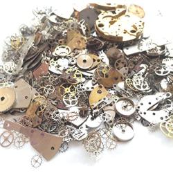 YIYATOO 50g Lot Vintage Steampunk Wrist Watch Old Parts Gears Wheels Steam Punk for Crafting