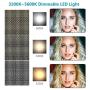 Neewer Dimmable LED Video Light with Metal Frame 1320 LED Beads 3200-5600K CRI 2829Lux/m, CRI 96+ DC Adapter/Battery Power Options for Studio Portrait Product Video Shooting (Battery Not Included)